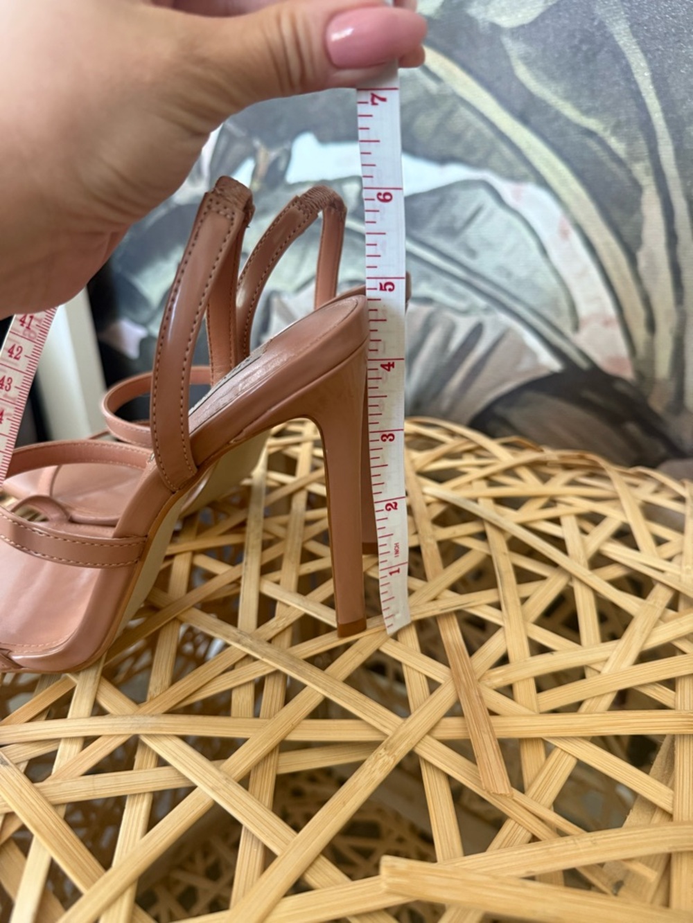 STEVE MADDEN nude beige Gracey heeled sandals strappy stiletto square open toe - Picture 7 of 7
